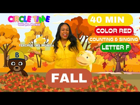 Learn Colors | Letter F | Leaf Craft | Count 1-10 | Fall Lesson | Songs for Kids | Toddler Lesson