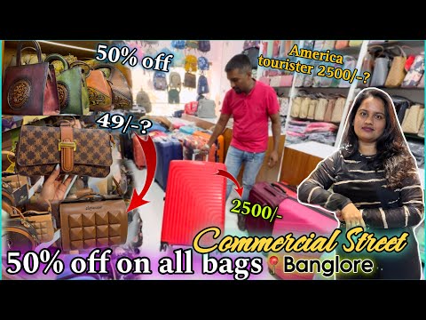 ₹1 bags😱Best bag shop ever in Commercial Street Banglore 🤯 || Thekavivlogs