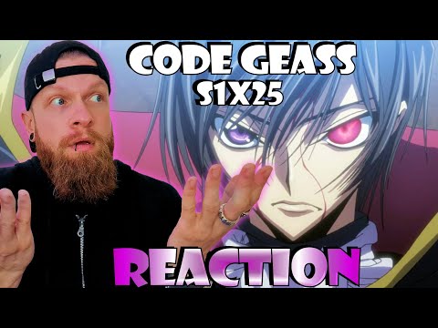 ZERO IS REVEALED! Code Geass Season 1 Episode 25 Reaction