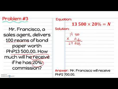 Grade 6 Math: Commission