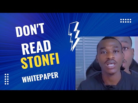 DID YOU READ IT? STONFI WHITEPAPER