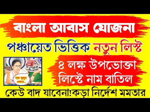 Bangla Awas Yojana final list 2024 । বাংলা আবাস যোজনা লিস্ট ২০২৪