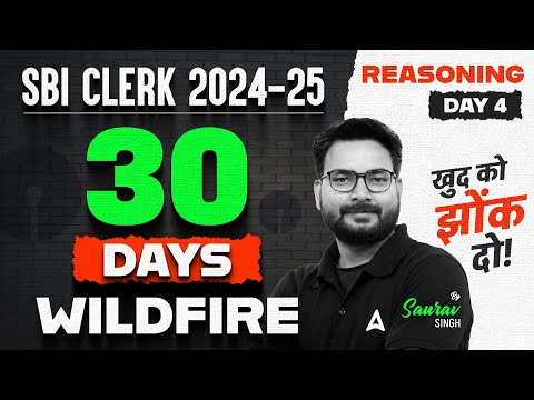 SBI Clerk 2024-24 | Reasoning 30 Days Wildfire | Day-4 | By Saurav Singh