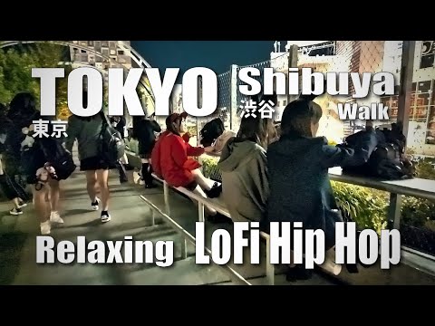 渋谷 / Night walk in Shibuya, Tokyo, Relaxing Lo-Fi Hip Hop (October 30, 2024)