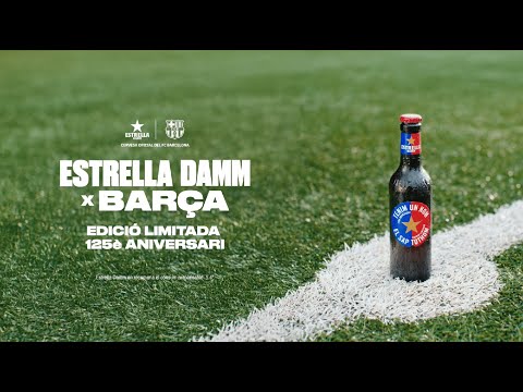 Cervesa d'Edició Limitada Estrella Damm x FCB