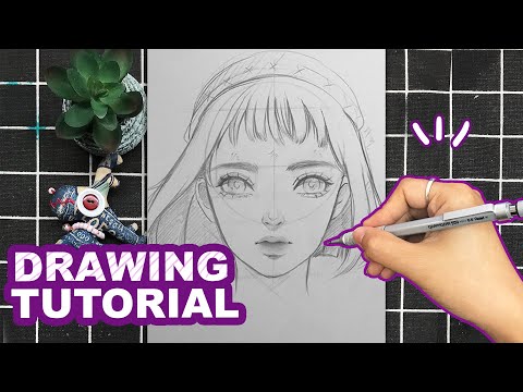 How to draw Semi Realistic Face for beginners | Collection of Drawing Tutorials | Huta Chan