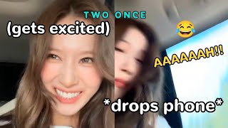 sana being extra *hyper* in recent live (ft. no jam bros) 😂