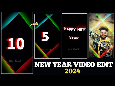 Happy New Year 2024 Video Editing in VN || 2024 new year video editing in telugu