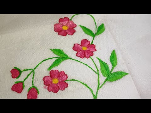 fabric handkerchief making | fabric flower design | রুমাল তৈরী |