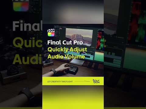 💡Quickly Adjust Audio Volume in Final Cut Pro  #tourbox #editing #tips #videoediting #finalcutpro