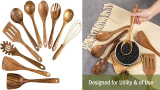 Kitchen Utensils Wooden Spoons for Cooking - Top Stylish Wooden Spoons || Kitchen Appliances