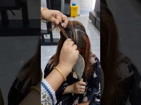 Tail comb twist hack #lashesbeautyparlour #hairstyle #shortvideo