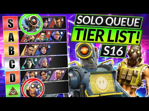 NEW UPDATED TIER LIST for Season 16 - BEST SOLO CARRY LEGENDS - Apex Legends Guide