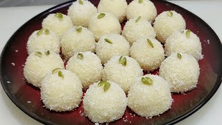 सिर्फ 15 मिनट में बनाएं नारियल के लड्डू | Nariyal Ladoo Recipe | Coconut Laddu | Chef Ashok