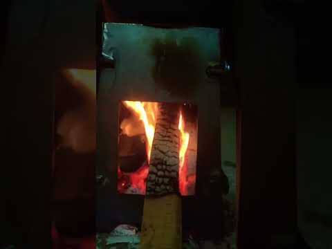 Wood stove #forest #reels #viral #forestcamping #solo #stove #woodstove #forestcooking