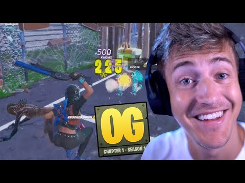 Ninja Absolutely LOVES OG Fortnite & The Double Pump!