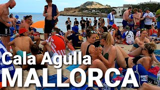 🇪🇦One of the MOST POPULAR beaches from  MALLORCA island Spain | Cala AGULLA 2024 4K