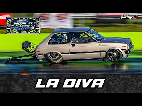 6 second Toyota Starlet Rotary Power - La Diva at World Sport Compact Challenge 2024 OSW