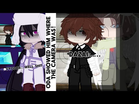 Dazai’s crash out! || Bsd skit || no ships! || Ft: Dazai,Oda& Fyodor || Au explanation in the desc!