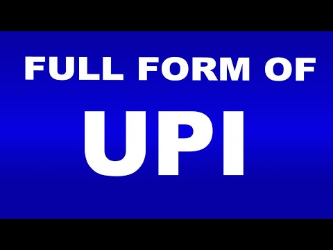 Full Form of UPI | What is UPI Full Form | UPI Abbreviation