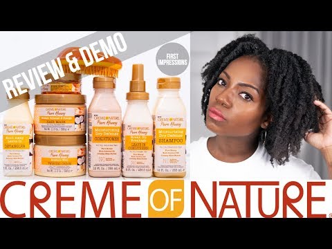 CREME OF NATURE PURE HONEY (New Hair Line) (REVIEW & DEMO) (Oct 2018)