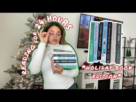 READING FOR 24 HOURS *holiday book edition* 🎅🏼🎄 // Spoiler: holiday books aren't that good ⭐️ ⭐️