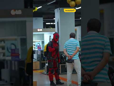 😎Deadpool texnomart‘dagi aksiyalarni eslatmoqda #deadpool #texnomart #shorts