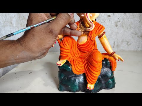 मिट्टी से गणेश जी बनाने सीखें || Ganesh murti making `|| Eco Friendly Ganesha making 2024