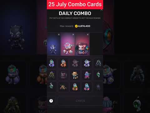 Pixeltap daily combo today | pixelverse combo today 25 july