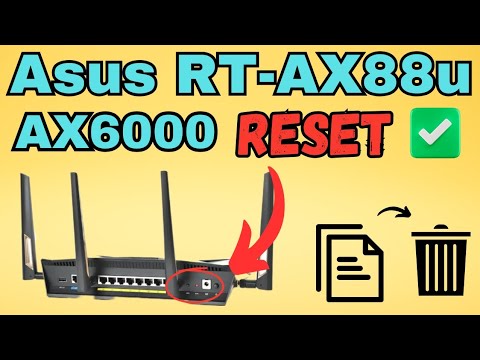 Reset Asus RT-AX88U AX6000 WiFi 6 Router To Factory Default Settings | Devicessetup