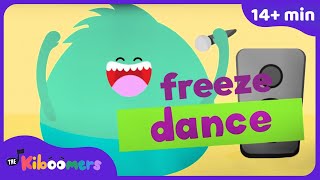 Freeze Dance Songs - Sing and Dance Along with THE KIBOOMERS - 14+ Minutes