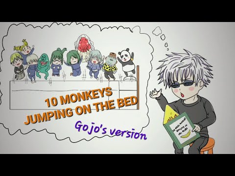 Jujutsu Kaisen Animatic 😎 10 Monkeys Jumping on the Bed