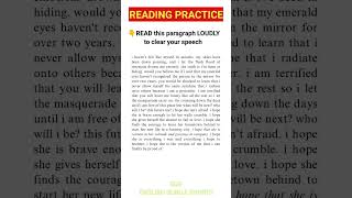 ENGLISH READING PRACTICE! READ AND LEARN ENGLISH BY SPEAKING #english #readingcomprehension #speed