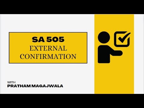 SA 505 - External Confirmation | CA Final Audit | May 2024 & Nov 2024