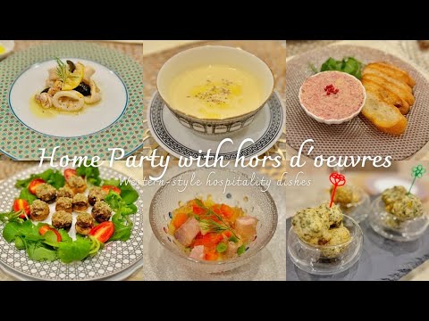 [Home Party]6 Appetizers｜Finger Food in 10 minutes｜Hors d'oeuvres｜Italian Cuisine｜Christmas Cuisine