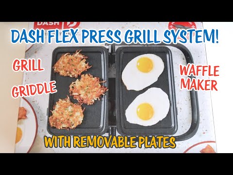 NEW Dash Flex Press Grill System REVIEW! MultiMaker Grill Griddle Waffle