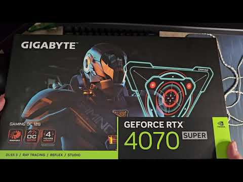 Gigabyte RTX 4070 SUPER GAMING OC Unboxing/Install