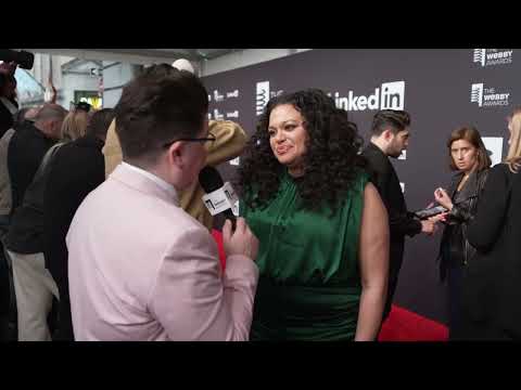 Michelle Buteau on the Red Carpet at the 28th Annual Webby Awards #Webbys