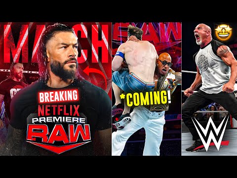 🚨URGENT NEWS! Roman Reigns NEXT MATCH CONFIRM For Raw NETFLIX | Rock & Cena COMING, Goldberg | WWE