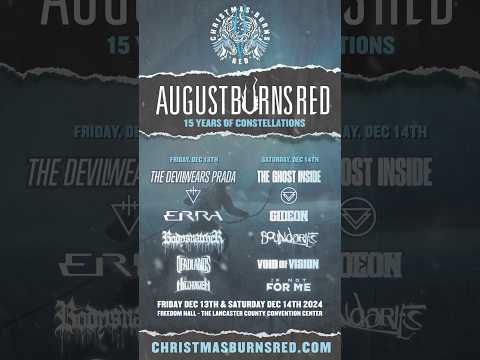 Behold! The full lineup for the 5th Annual Christmas Burns Red!! #metal #christmas #festival