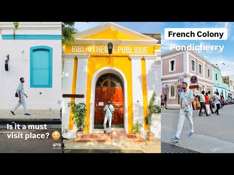 🫰Pondicherry French Colony 🩵 White Town  #pondicherry #frenchcolony #travel