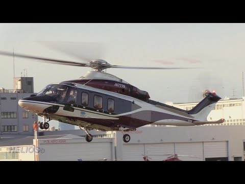 【Tokyo Heliport】Various Helicopter Takeoffs and Landings