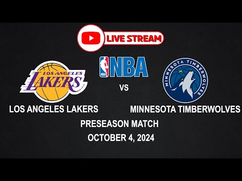 NBA LIVE! LAKERS vs TIMBERWOLVES | NBA PRE SEASON | October 4, 2024 | NBA2K24 CPU vs CPU