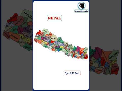 Nepal Provincial Map / Nepal States / Nepal Map