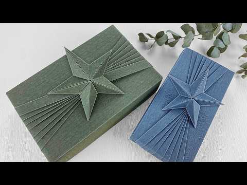 Christmas Gift Wrapping ｜Gift Packing Ideas + Origami 3D Paper Star(Christmas Craft)