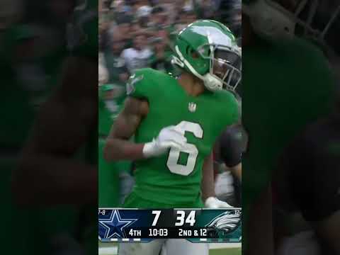 DeVonta Smith gets his SECOND TOUCHDOWN GRAB of the game 🦅🔥 Eagles vs Cowboys Highlights