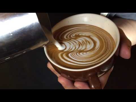 Latte art rosetta