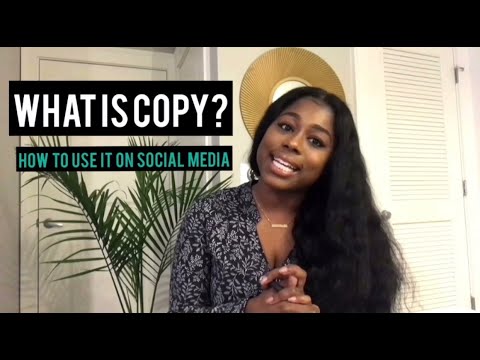 What is Copy? And How To Use It On Social Media!