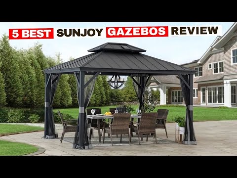 5 Best Gazebos for High Winds In 2024! || Best Sunjoy Gazebos Review