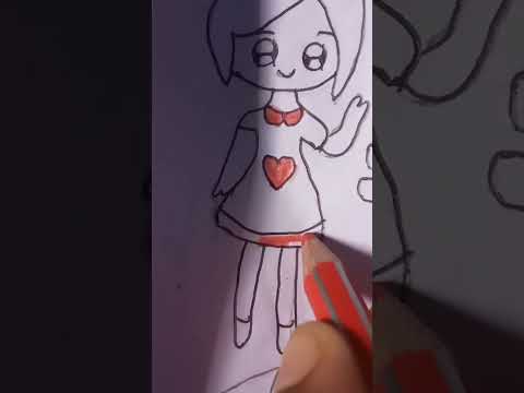 cute drawing of girl